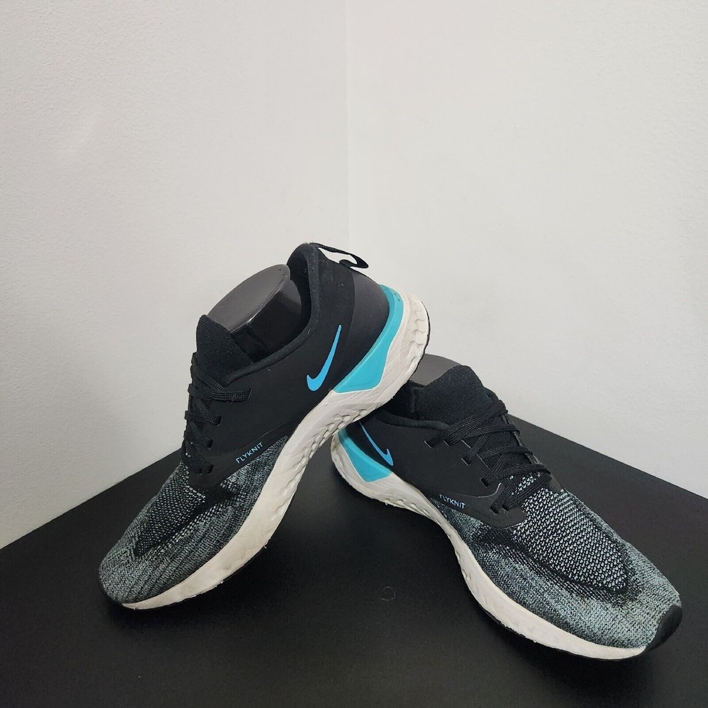 NIKE FlyKit Odyssey React Women's Running Shoes Black And Blue Size 10